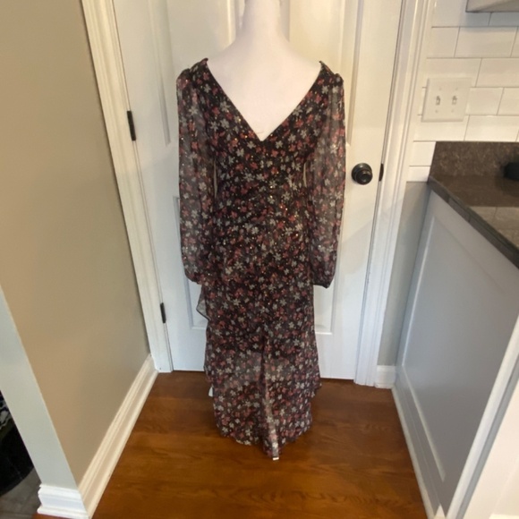 ASTR the Label Floral Print Midi Dress Black Combo 33470 - Picture 9 of 15